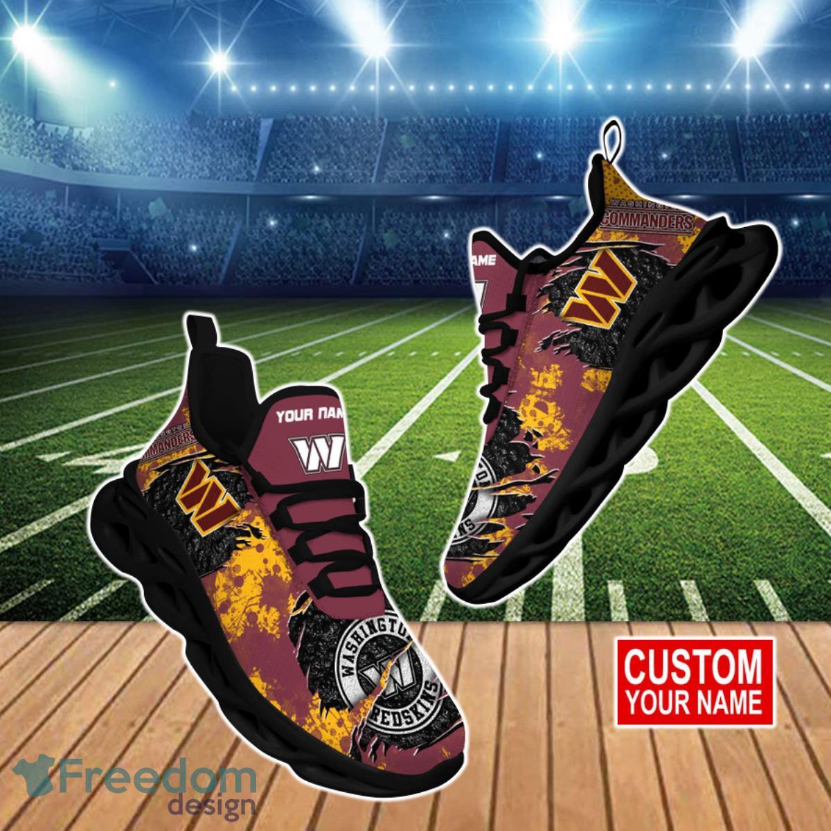 Washington Commanders NFL Clunky Max Soul Shoes Custom Name Unique Gift For Real Fans Product Photo 1