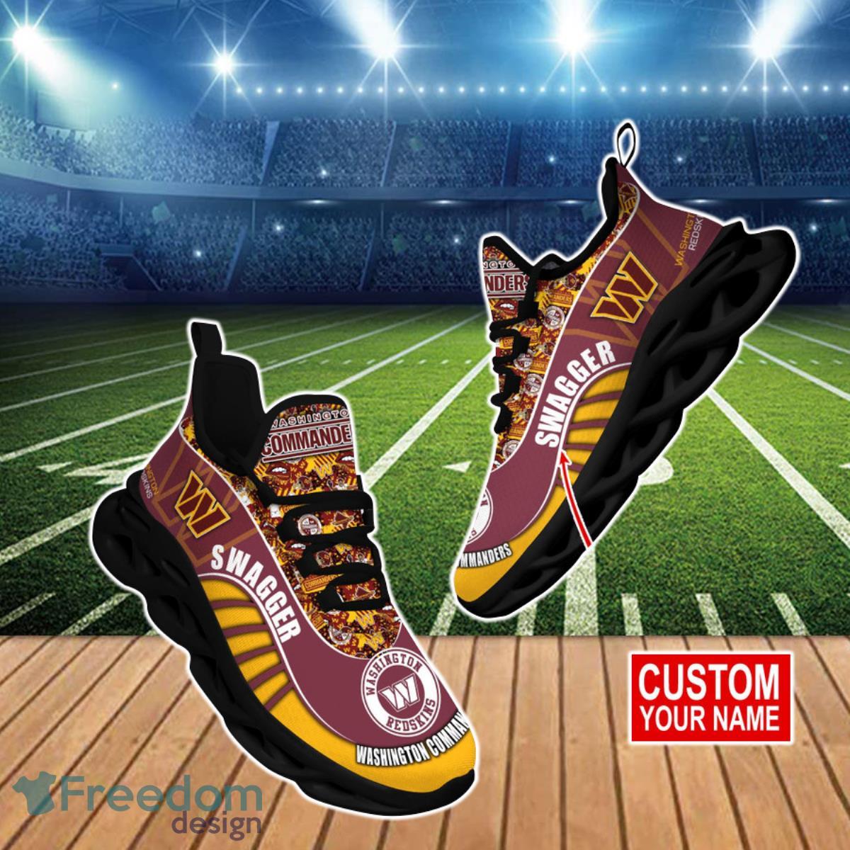 Washington Commanders NFL Clunky Max Soul Shoes Custom Name Product Photo 1