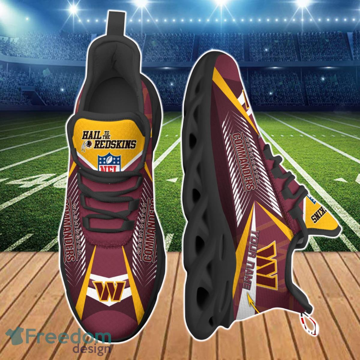 Washington Commanders NFL Max Soul Shoes Custom Name Best Gift For Fans Product Photo 2