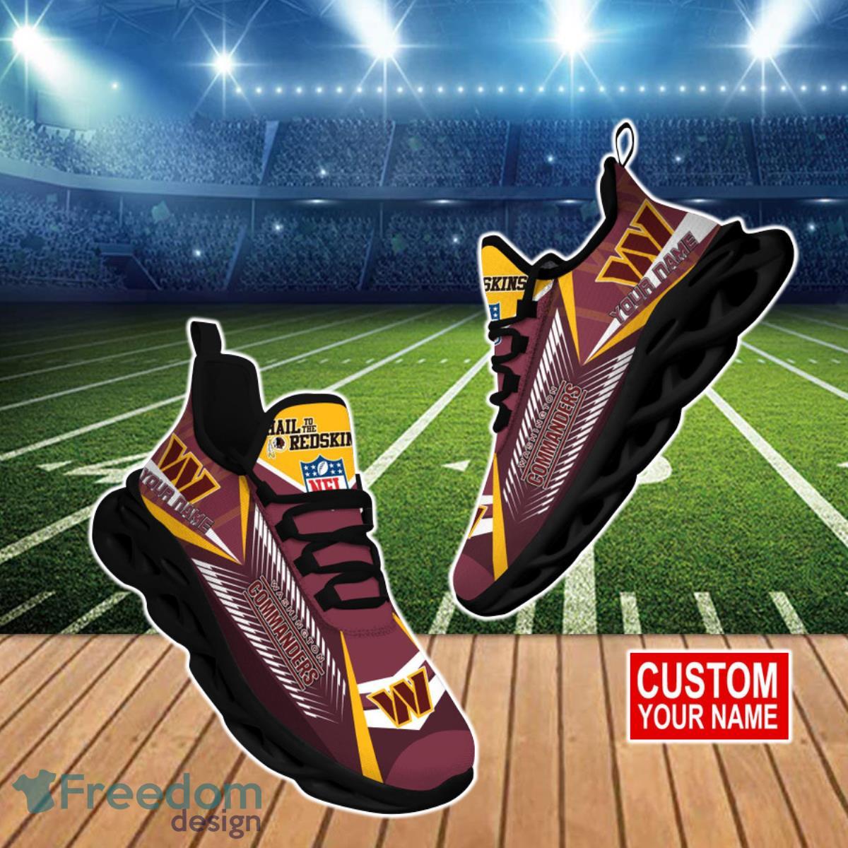 Washington Commanders NFL Max Soul Shoes Custom Name Best Gift For Fans Product Photo 1