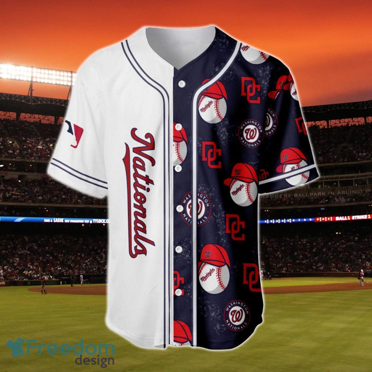 Washington Nationals MLB 3D Baseball Jersey Shirt For Men Women  Personalized - Freedomdesign