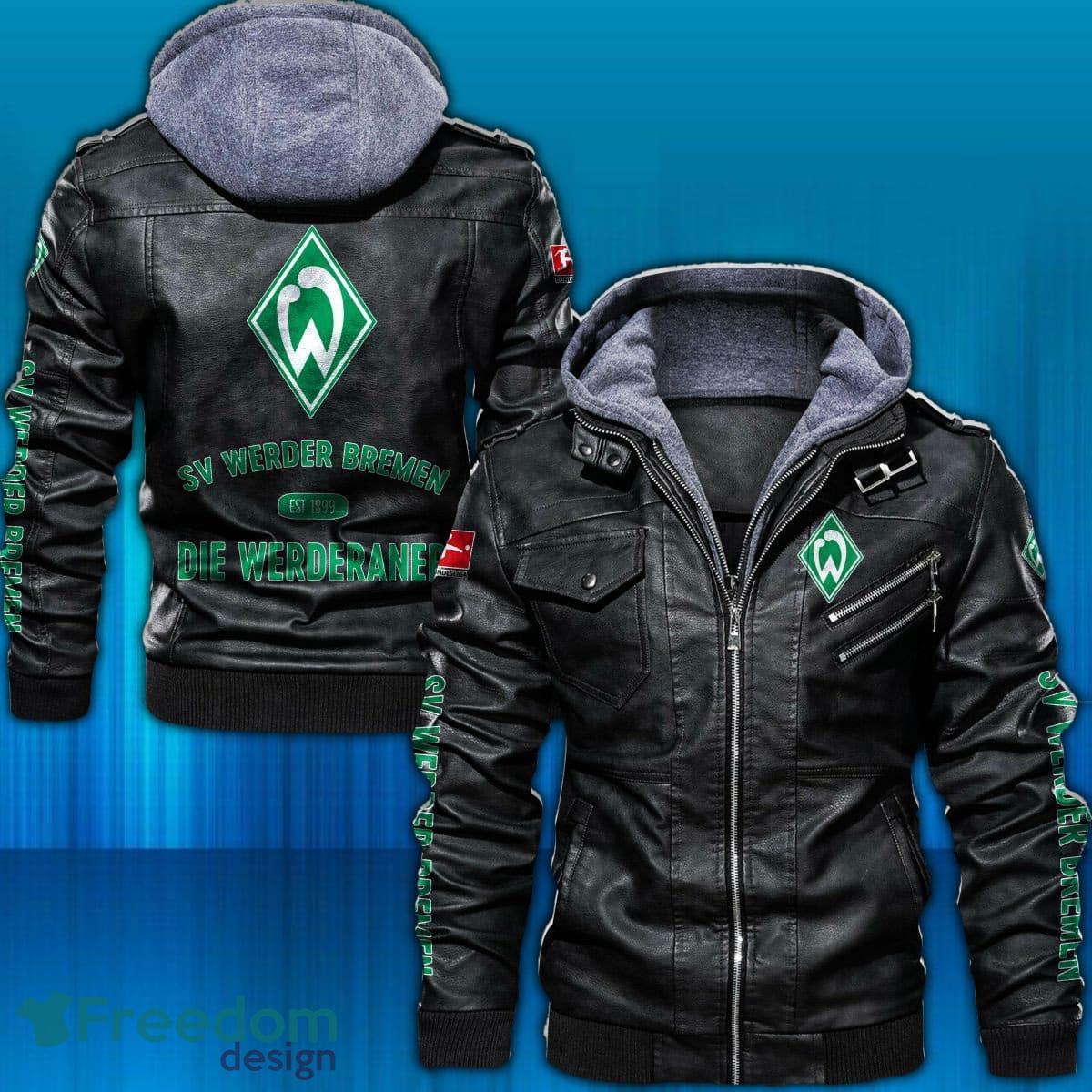 Werder Bremen Logo Bundesliga Leather Jacket For Men And Women - Werder Bremen WINC1462 Leather Jacket_1 Werder Bremen Logo Bundesliga Leather Jacket For Men And Women - Werder Bremen WINC1462 Leather Jacket_1