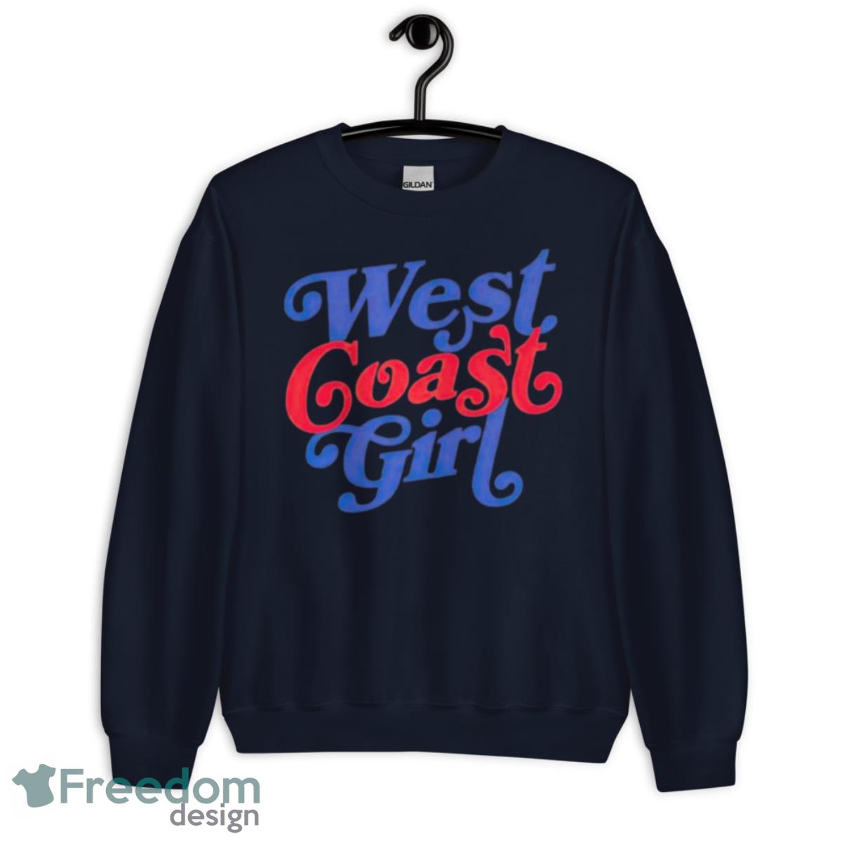 West Coast Girl Shirt - Unisex Crewneck Sweatshirt-1