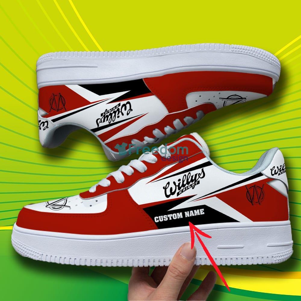 Willys Air Force Shoes vintage Custom Name Gift For Mens And Women - Willys AF 1 vintage shoes, Custom any logo or Car model_1 Willys Air Force Shoes vintage Custom Name Gift For Mens And Women - Willys AF 1 vintage shoes, Custom any logo or Car model_1