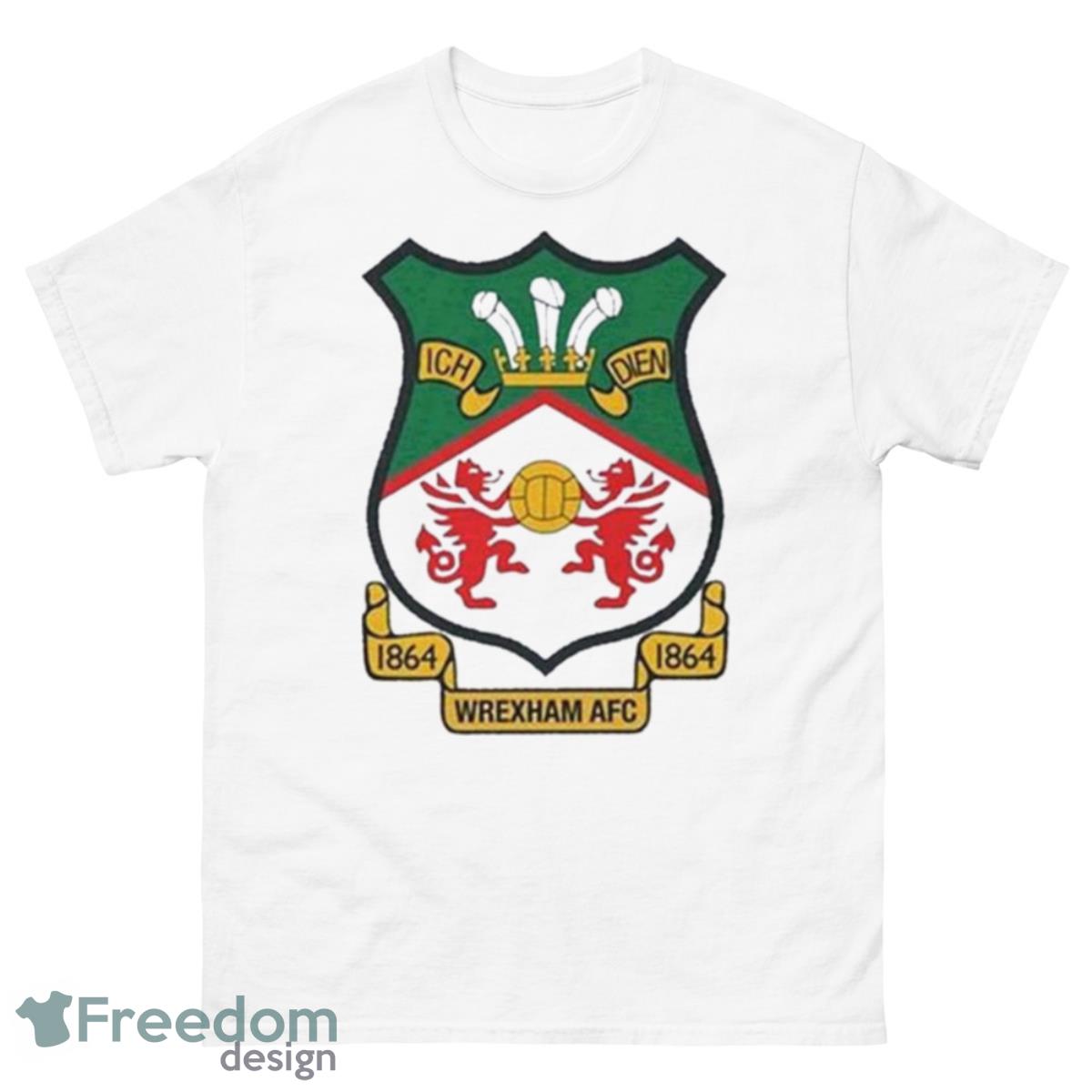 wrexham crewneck vintage style wrexham AFC red dragon shirt - 500 Men’s Classic Tee Gildan