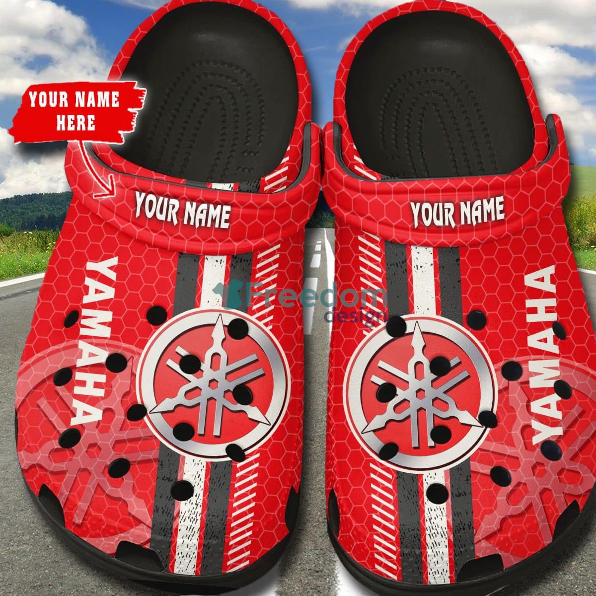 Yamaha W Car And Motorcycles Logo Clog Shoes Custom Name - Yamaha _2