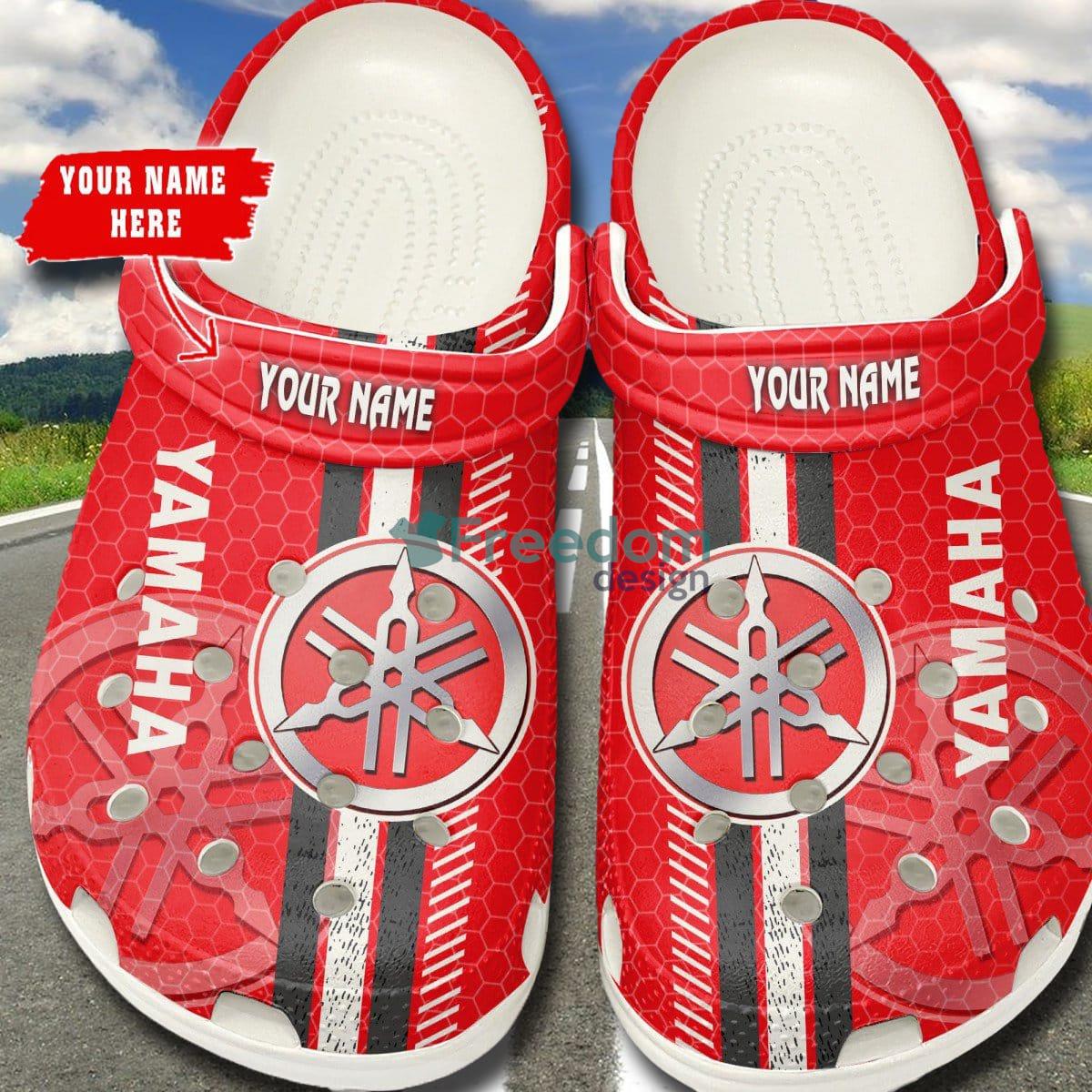 Yamaha W Car And Motorcycles Logo Clog Shoes Custom Name - Yamaha _1