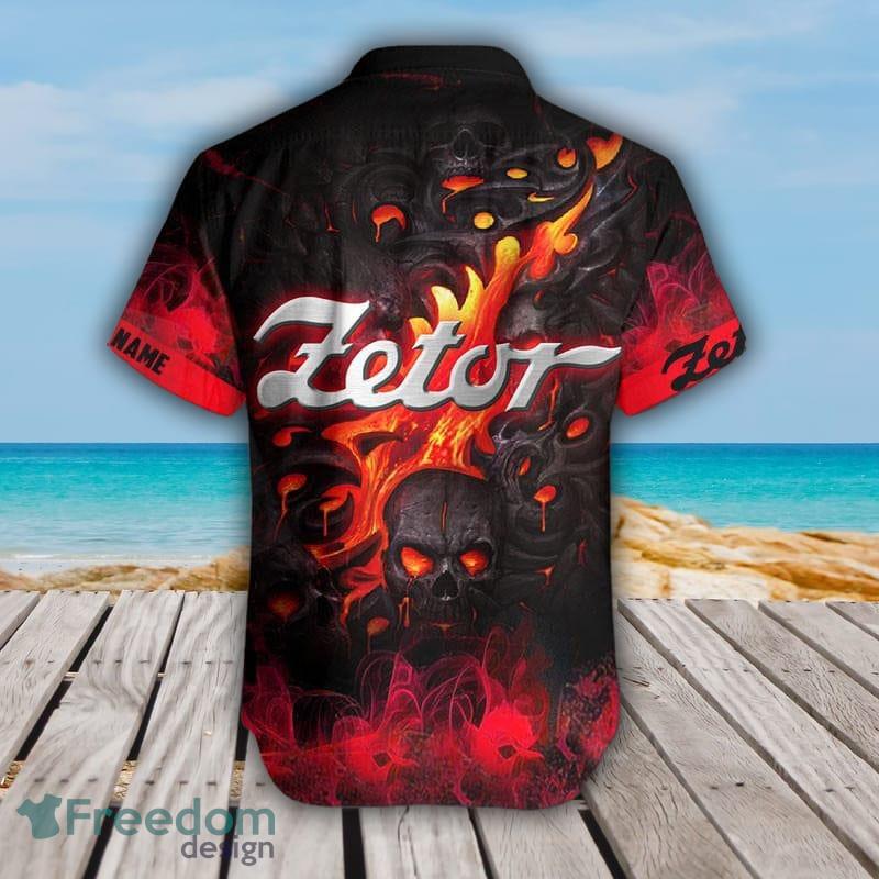 Zetor Tractor Logo 3D Hawaiian Shirt Custom Name Summer Gift For Men And Women - Zetor Tractor Logo Hawaiian Shirt, Zetor Tractor Personalized Hawaiian Shirt, Summer Shirt, Gift For him, Gift For Father_2