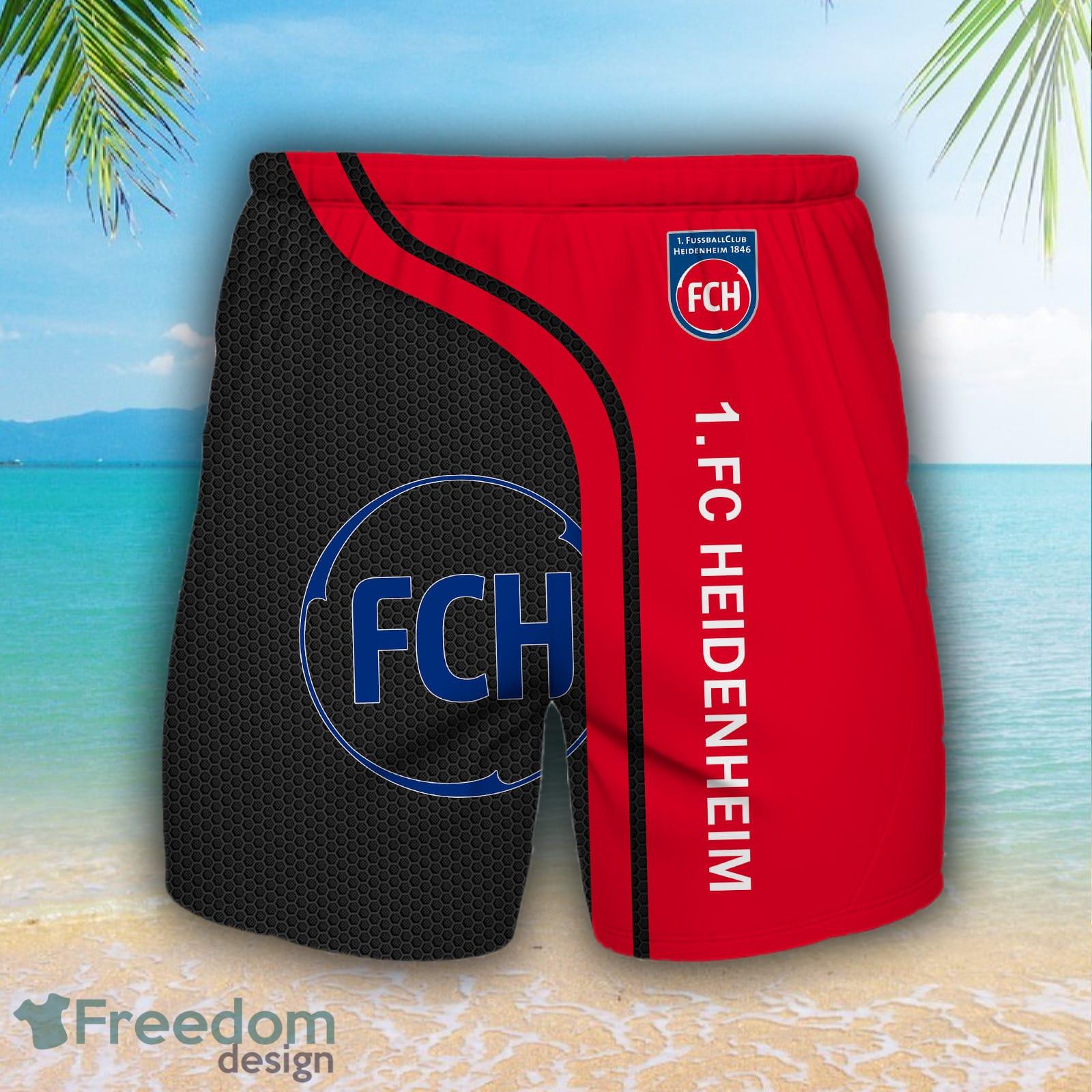 1 FC Heidenheim Logo Bundesliga Hawaiian Shirt And Short For Fans - 1. FC Heidenheim Logo Bundesliga_14 1 FC Heidenheim Logo Bundesliga Hawaiian Shirt And Short For Fans - 1. FC Heidenheim Logo Bundesliga_14