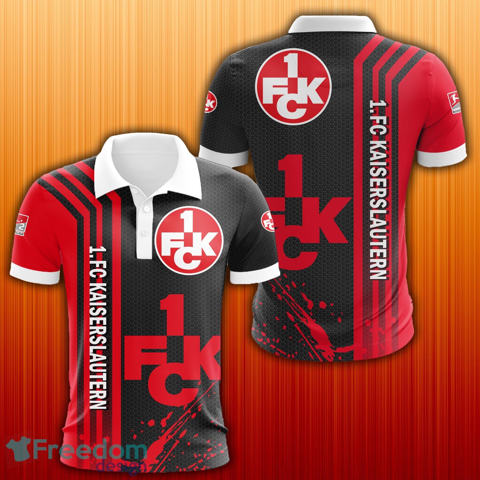 1. FC Kaiserslautern Bundesliga Football 3D Polo Shirt Golf Gift For Fans - 1. FC Kaiserslautern Bundesliga Football 3D Polo Shirt Golf Gift For Fans