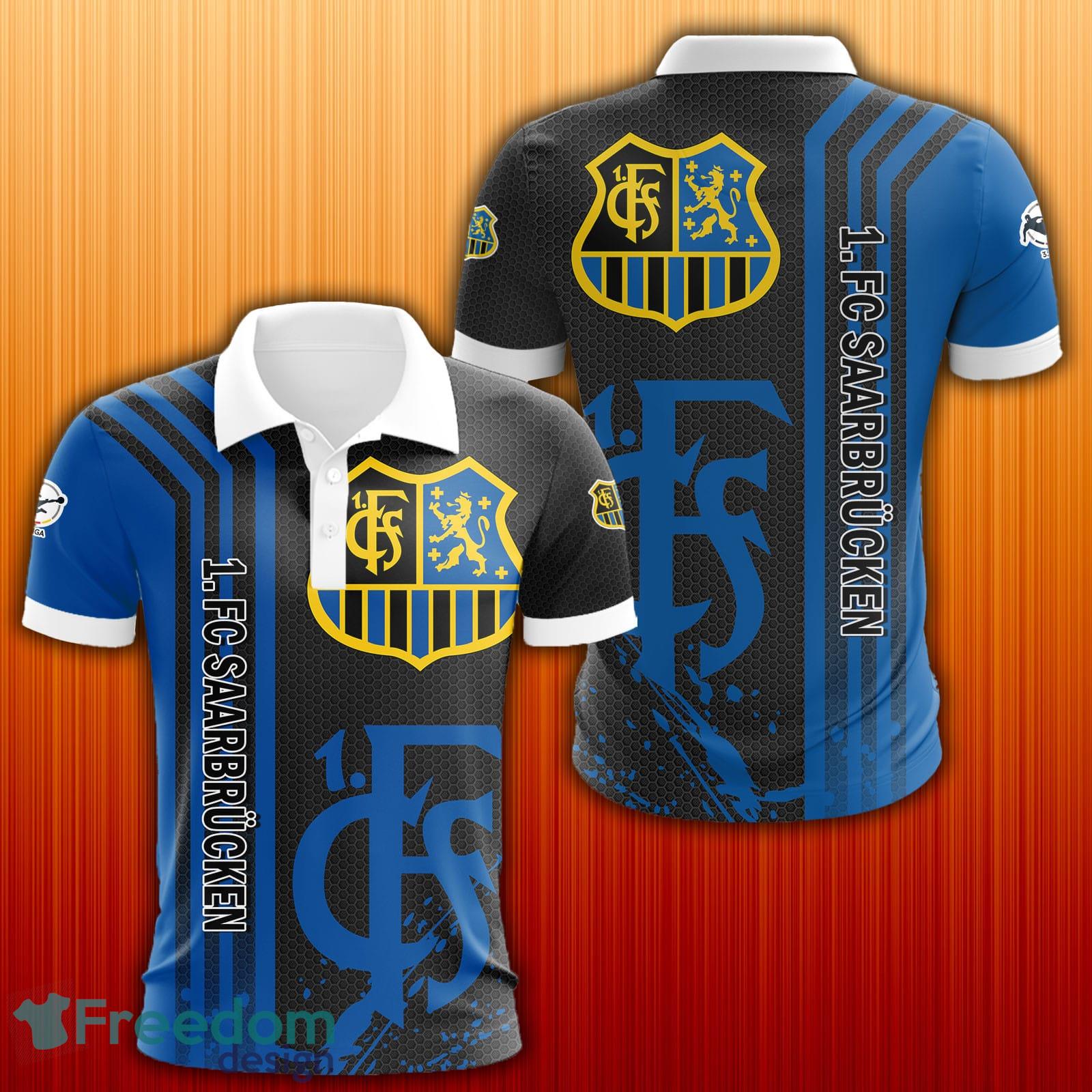 1. FC Saarbrucken Bundesliga Football 3D Polo Shirt Golf Gift For Fans - 1. FC Saarbrucken Bundesliga Football 3D Polo Shirt Golf Gift For Fans