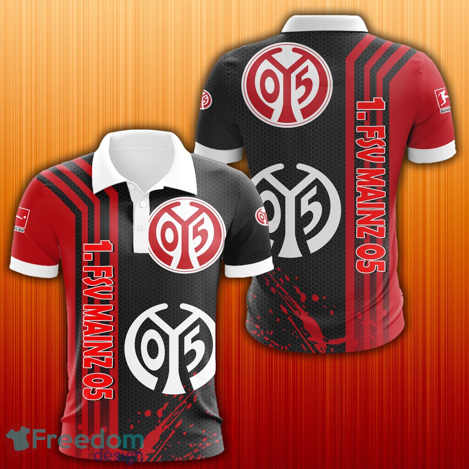 1. FSV Mainz 05 Bundesliga Football 3D Polo Shirt Golf Gift For Fans - 1. FSV Mainz 05 Bundesliga Football 3D Polo Shirt Golf Gift For Fans