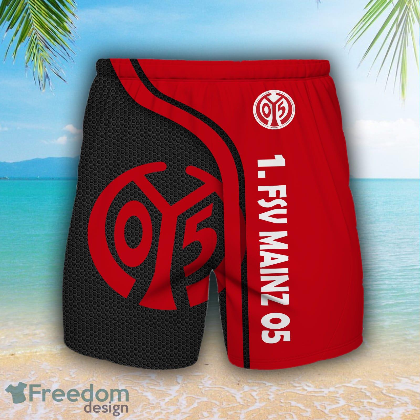 1 FSV Mainz 05 Logo Bundesliga Hawaiian Shirt And Short For Fans - 1. FSV Mainz 05 Logo Bundesliga_14 1 FSV Mainz 05 Logo Bundesliga Hawaiian Shirt And Short For Fans - 1. FSV Mainz 05 Logo Bundesliga_14