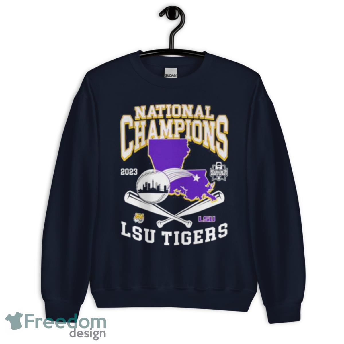 2023 National Champions College World Series LSU Tigers Shirt Product Photo 2