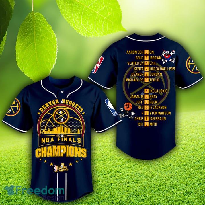 2023 NBA Finals Champions Denver Nuggets Bring It In Midnight Blue Baseball Jersey Gift For Men And Women - 2023 NBA Finals Champions Denver Nuggets Bring It In Midnight Blue Baseball Jersey Gift For Men And Women