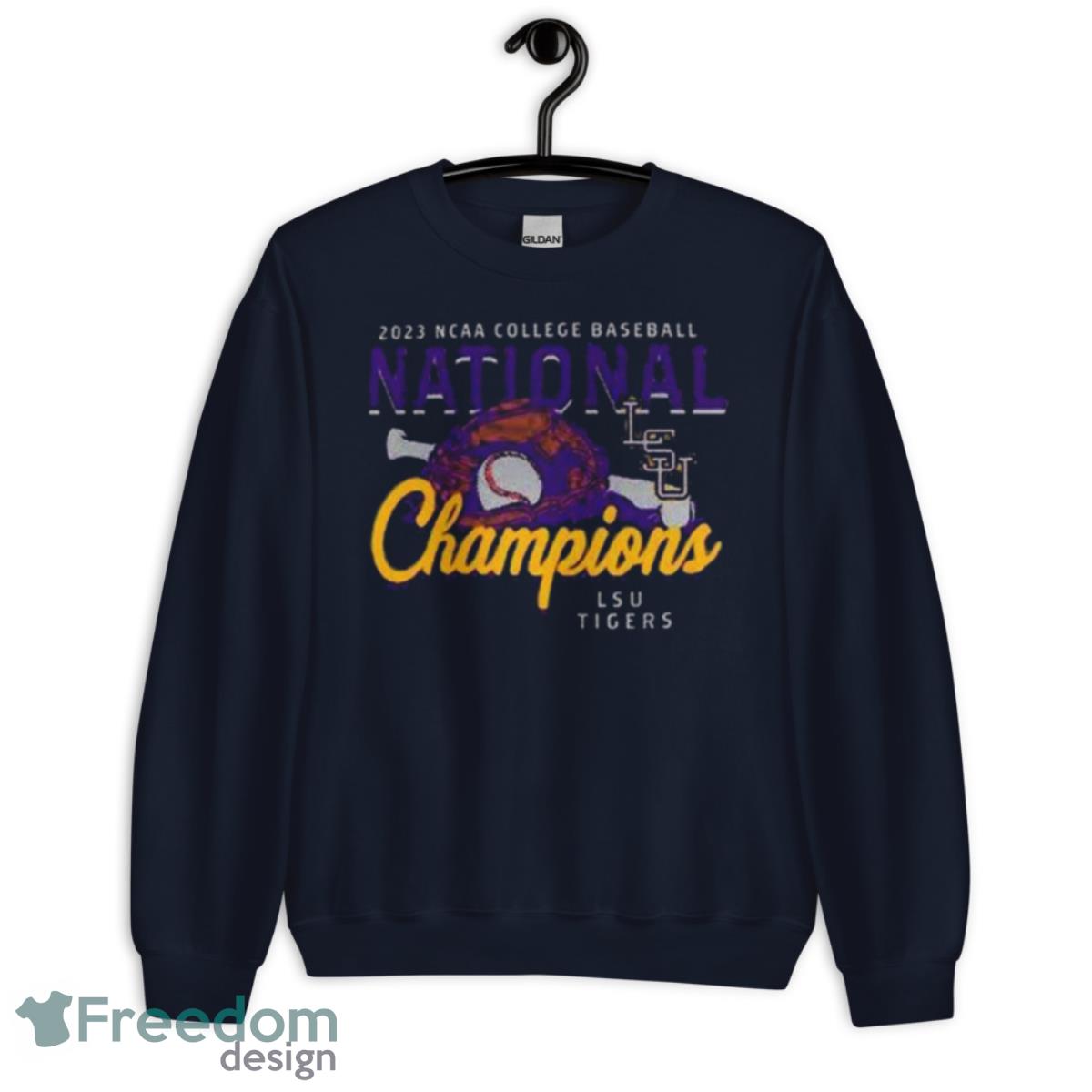 2023 NCAA Baseball National Champions LSU Tigers Men’s Baseball shirt Product Photo 2