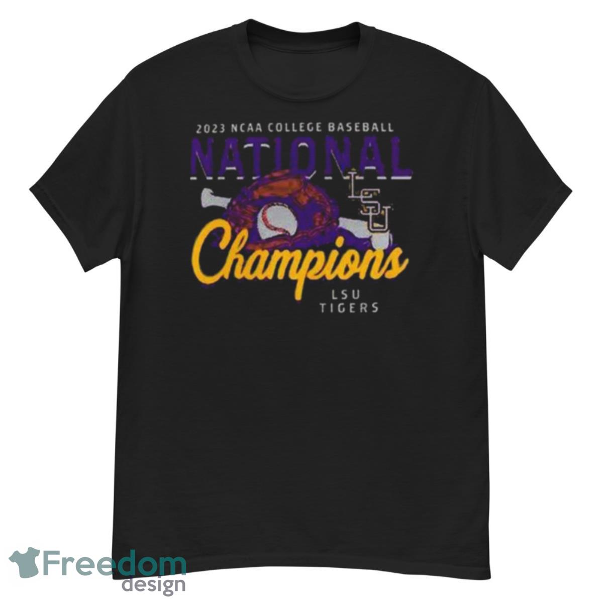 2023 NCAA Baseball National Champions LSU Tigers Men’s Baseball shirt Product Photo 1