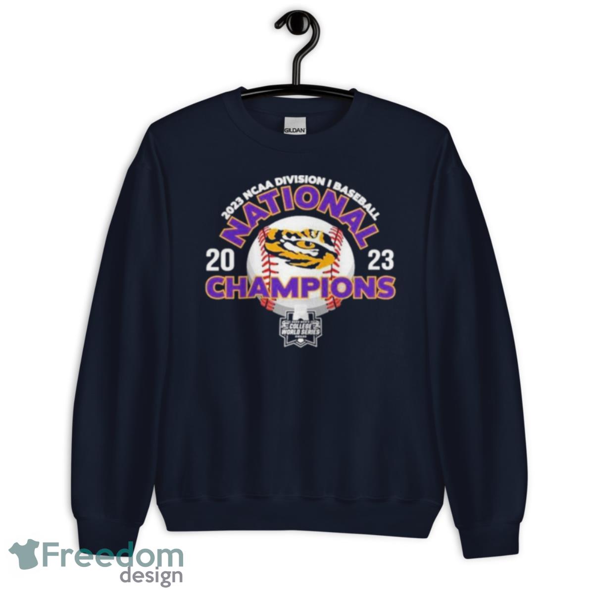 2023 NCAA DI baseball national Champions LSU Tigers logo shirt Product Photo 2