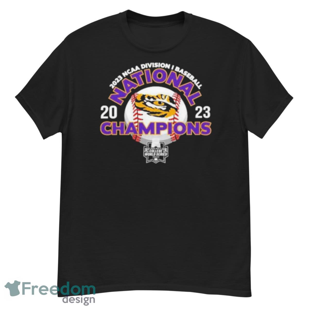 2023 NCAA DI baseball national Champions LSU Tigers logo shirt Product Photo 1