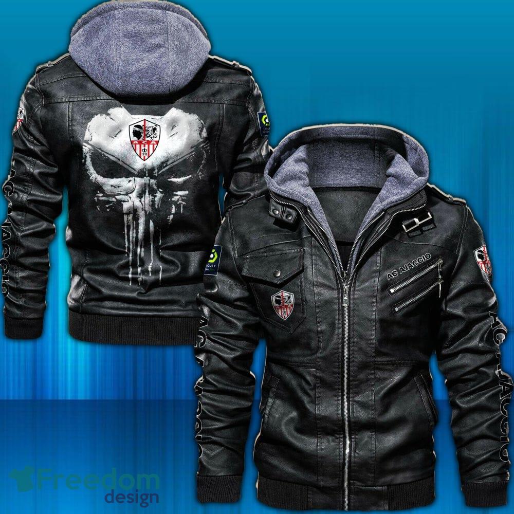 AC Ajaccio Ligue 2D Leather Jacket Hat Design Gift For Men And Women - AC Ajaccio Ligue _1 AC Ajaccio Ligue 2D Leather Jacket Hat Design Gift For Men And Women - AC Ajaccio Ligue _1