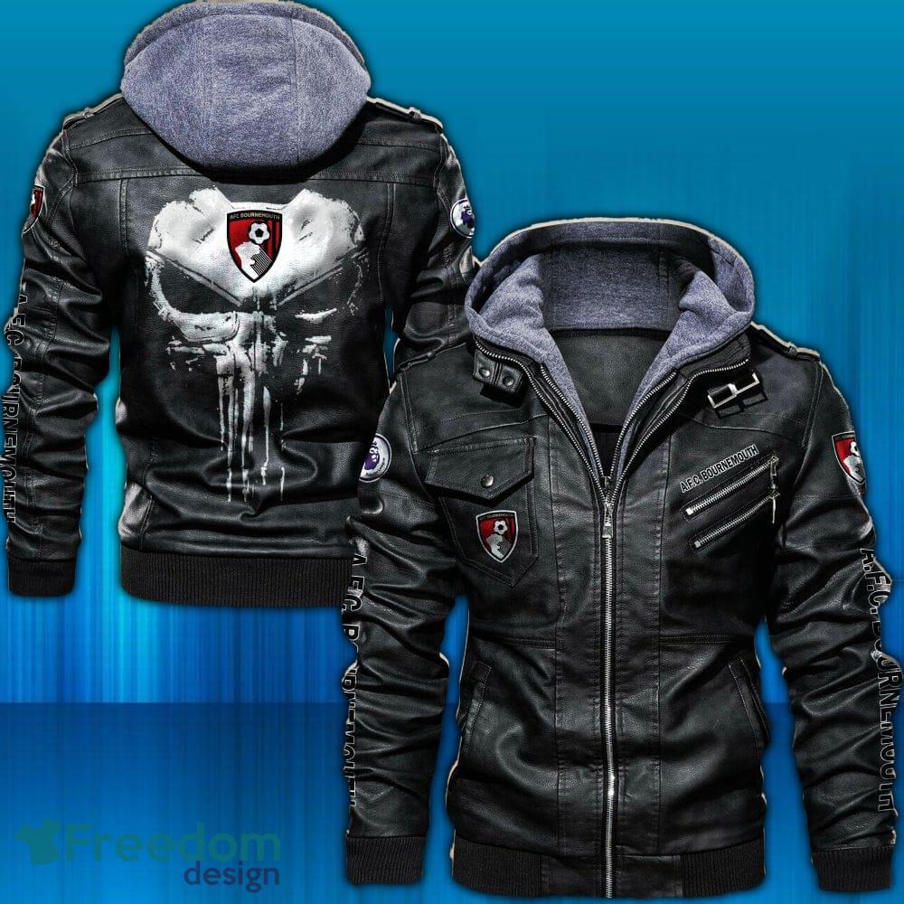 AFC Bournemouth EPL 2D Leather Jacket Hat Design Gift For Men And Women - AFC Bournemouth EPL_1 AFC Bournemouth EPL 2D Leather Jacket Hat Design Gift For Men And Women - AFC Bournemouth EPL_1