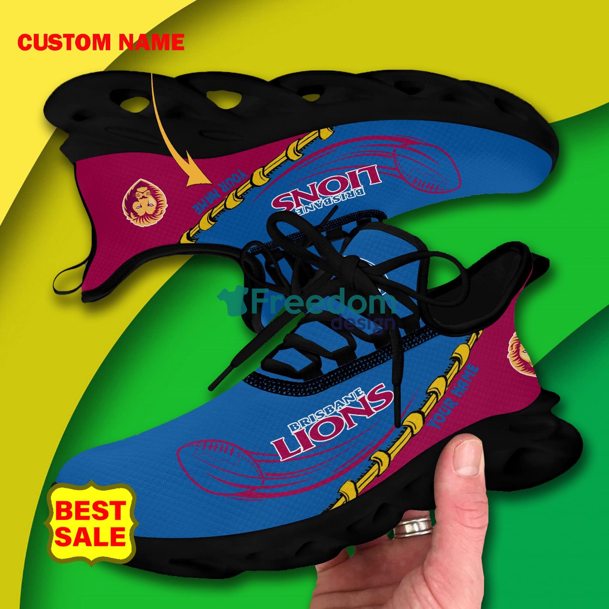 Custom Name Brisbane Broncos Sneakers Max Soul Shoes For Men And Women