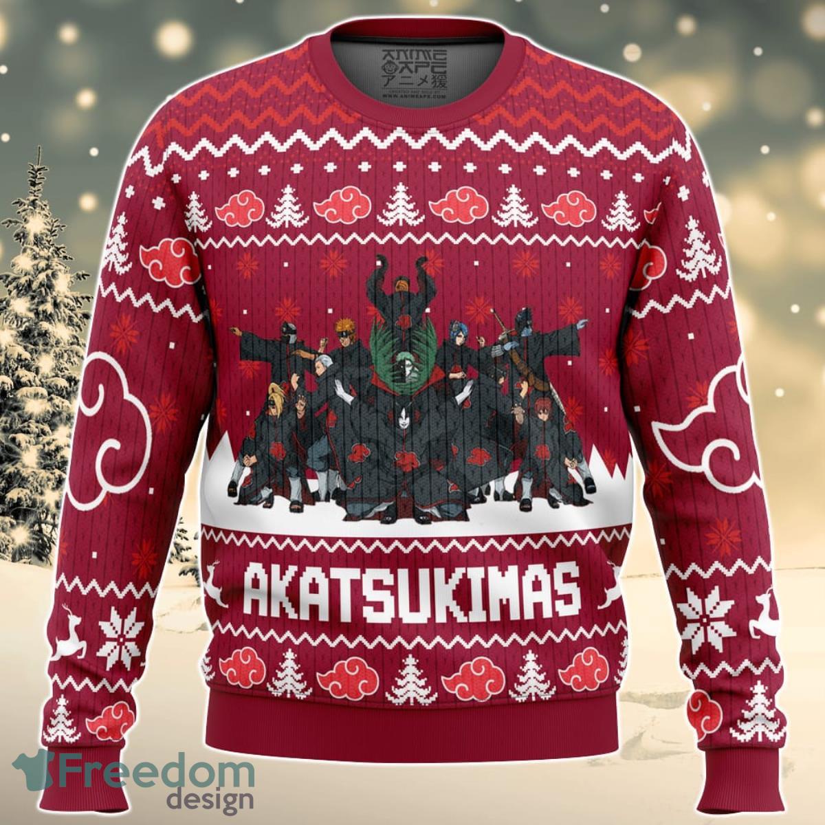 Akatsukimas Akatsuki Christmas Sweater For Men And Women Product Photo 1