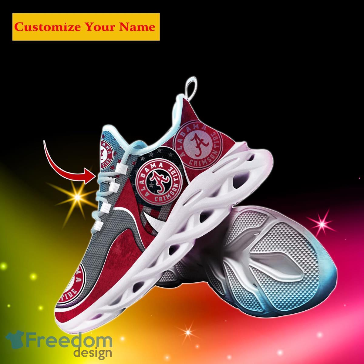 Alabama Crimson Tide NCAA1 Custom Name Max Soul Shoes Special Gift For Men Women Fans Product Photo 2