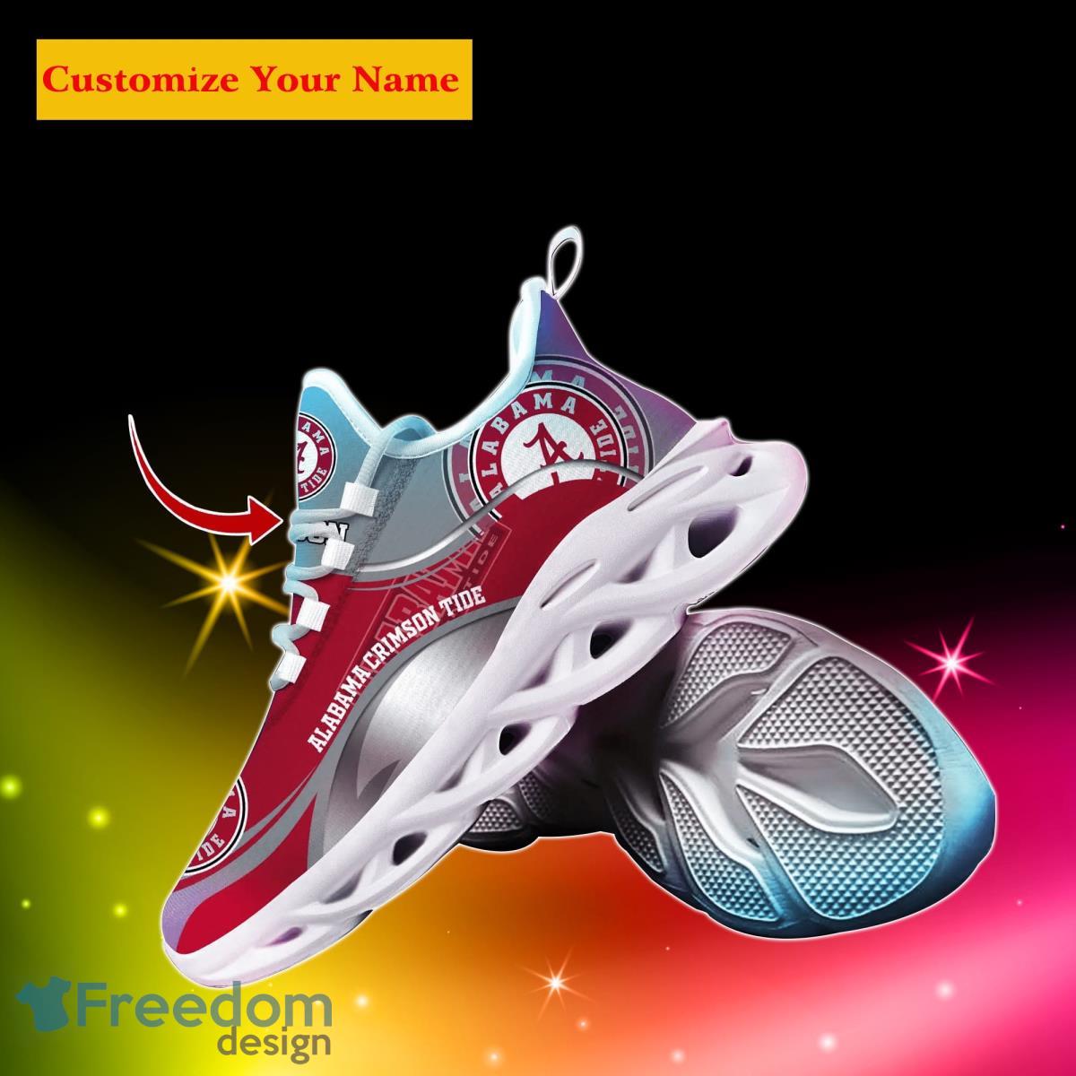 Alabama Crimson Tide NCAA1 Custom Name Max Soul Shoes Unique Gift For Men Women Fans Product Photo 2