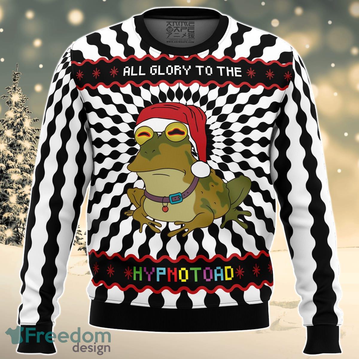 All Glory To The Hypnotoad Ugly Christmas Sweater For Men And Women Product Photo 1