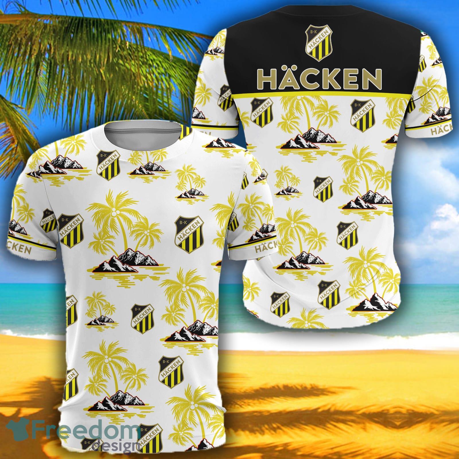 Allsvenskan Boldklubben Häcken Big Logo Aloha Fans 3D Tshirt For Men And Women - Allsvenskan Boldklubben Häcken Big Logo Aloha Fans 3D Tshirt For Men And Women