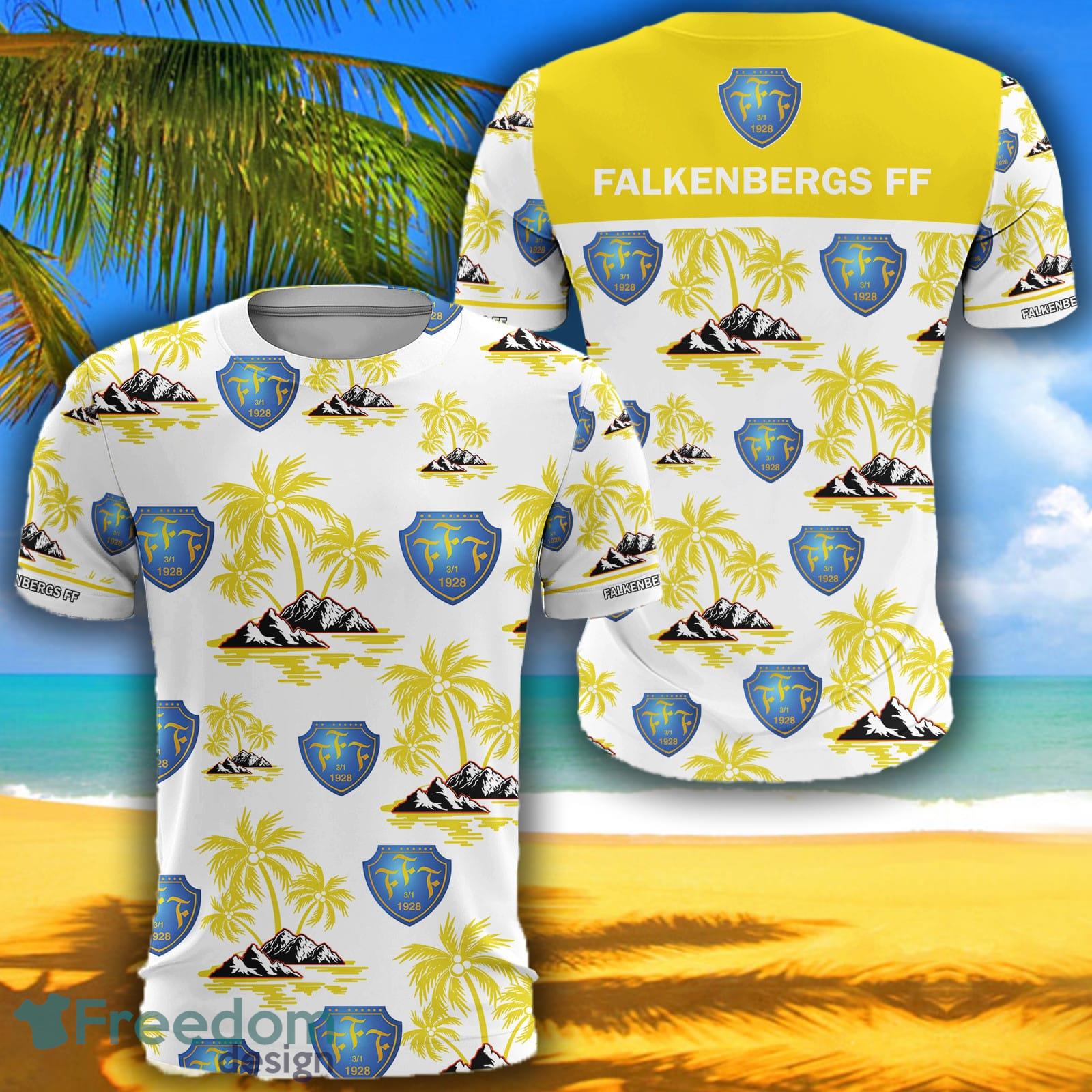Allsvenskan Falkenbergs FF Big Logo Aloha Fans 3D Tshirt For Men And Women - Allsvenskan Falkenbergs FF Big Logo Aloha Fans 3D Tshirt For Men And Women