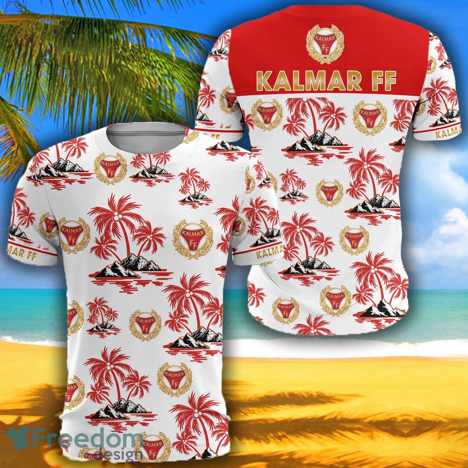Allsvenskan Kalmar FF Fans Hawaii Logo 3D Tshirt For Men And Women - Allsvenskan Kalmar FF Fans Hawaii Logo 3D Tshirt For Men And Women