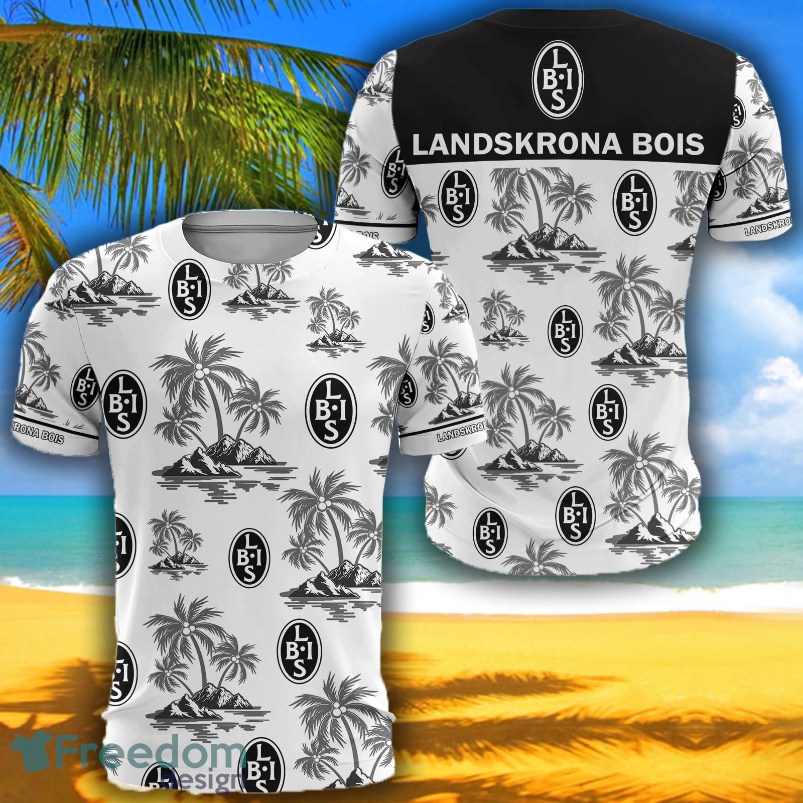 Allsvenskan Landskrona BoIS Big Logo Aloha Fans 3D Tshirt For Men And Women - Allsvenskan Landskrona BoIS Big Logo Aloha Fans 3D Tshirt For Men And Women