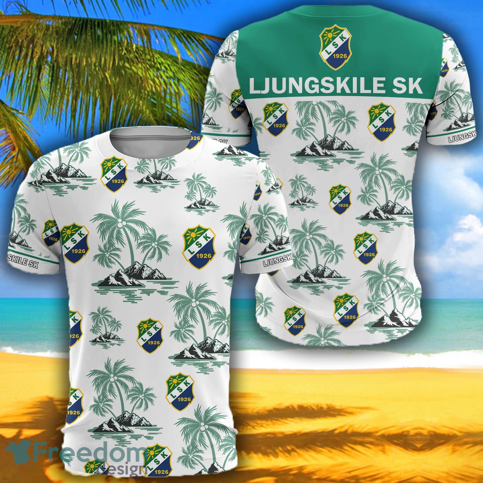 Allsvenskan Ljungskile SK Big Logo Aloha Fans 3D Tshirt For Men And Women - Allsvenskan Ljungskile SK Big Logo Aloha Fans 3D Tshirt For Men And Women