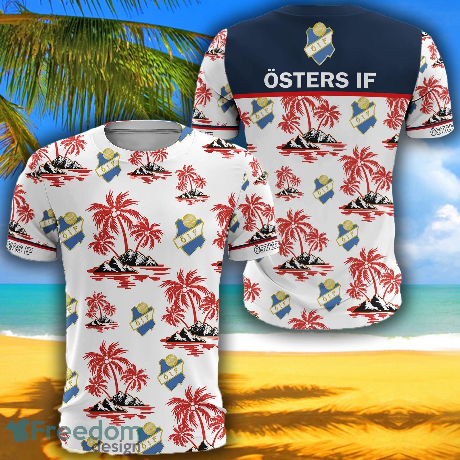 Allsvenskan Östers IF Fans Hawaii Logo 3D Tshirt For Men And Women - Allsvenskan Östers IF Fans Hawaii Logo 3D Tshirt For Men And Women