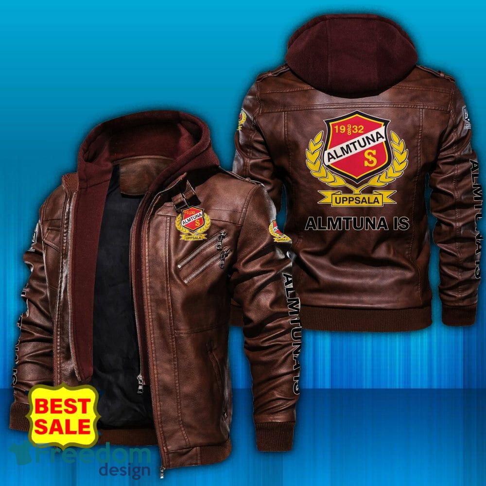 Almtuna IS SHL Leather Jacket Hat Print Men And Women For Fans Gift - Almtuna IS SHL Leather Jacket _2
