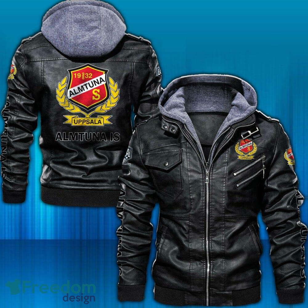 Almtuna IS SHL Leather Jacket Hat Print Men And Women For Fans Gift - Almtuna IS SHL Leather Jacket _1 Almtuna IS SHL Leather Jacket Hat Print Men And Women For Fans Gift - Almtuna IS SHL Leather Jacket _1