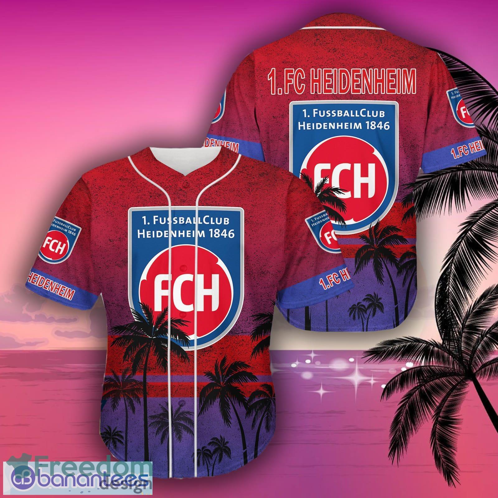 Aloha Coconut 1 FC Heidenheim Logo Bundesliga Baseball Jersey Shirt For Fans - Aloha Coconut 1 FC Heidenheim Logo Bundesliga Baseball Jersey Shirt For Fans
