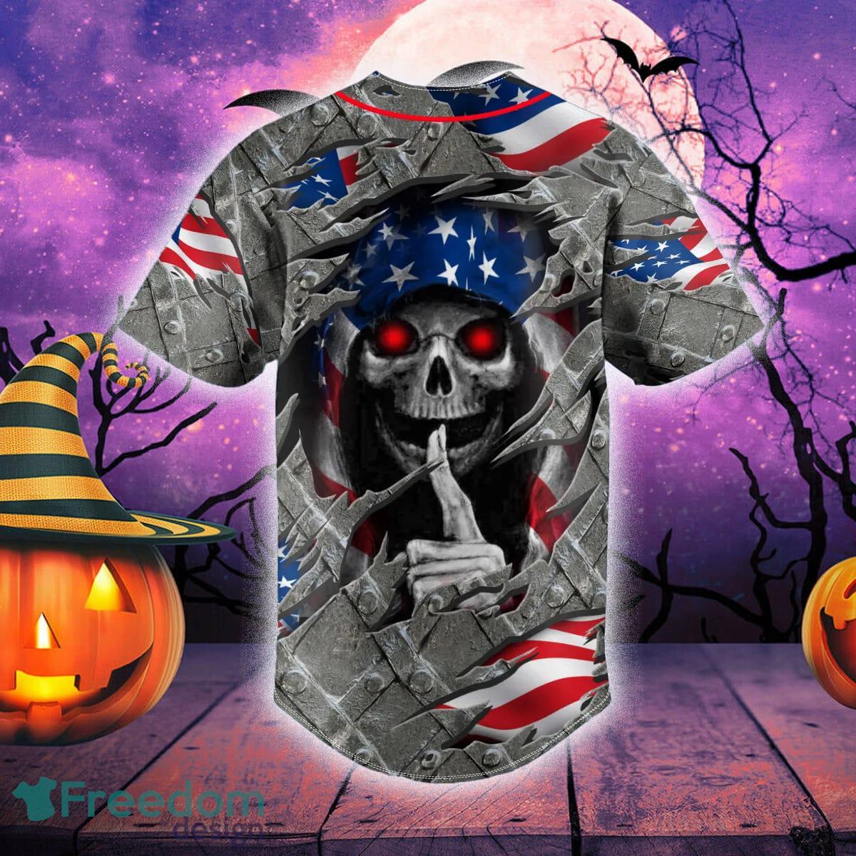 Combat Angel Grim Reaper Viking - Skull Baseball Jersey - The Best