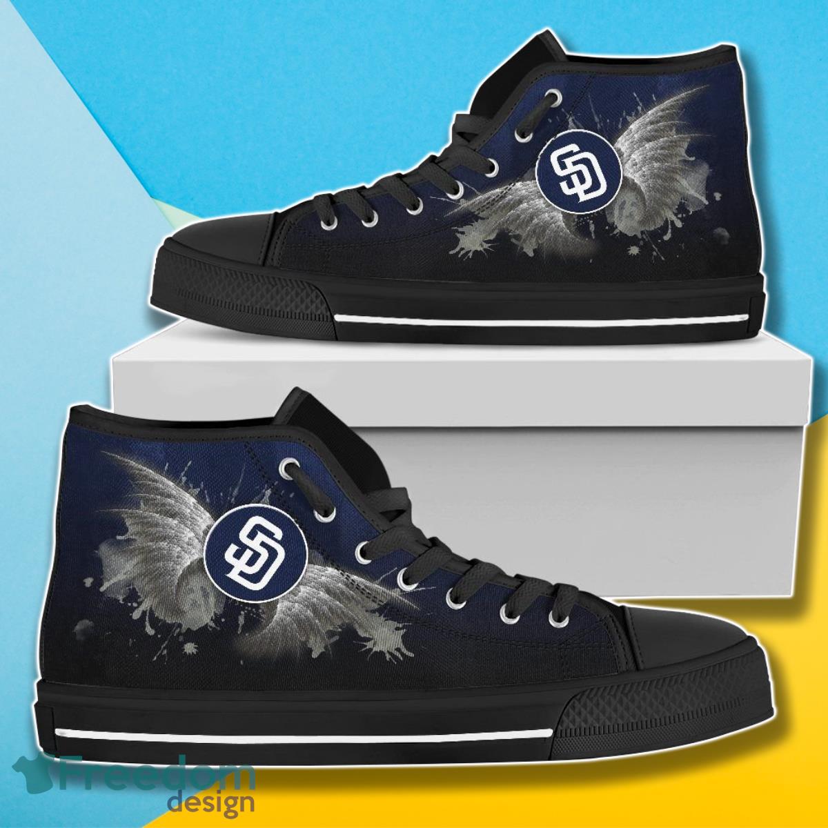 Angel Wings San Diego Padres MLB High Top Shoes For Men Women Fans Product Photo 1