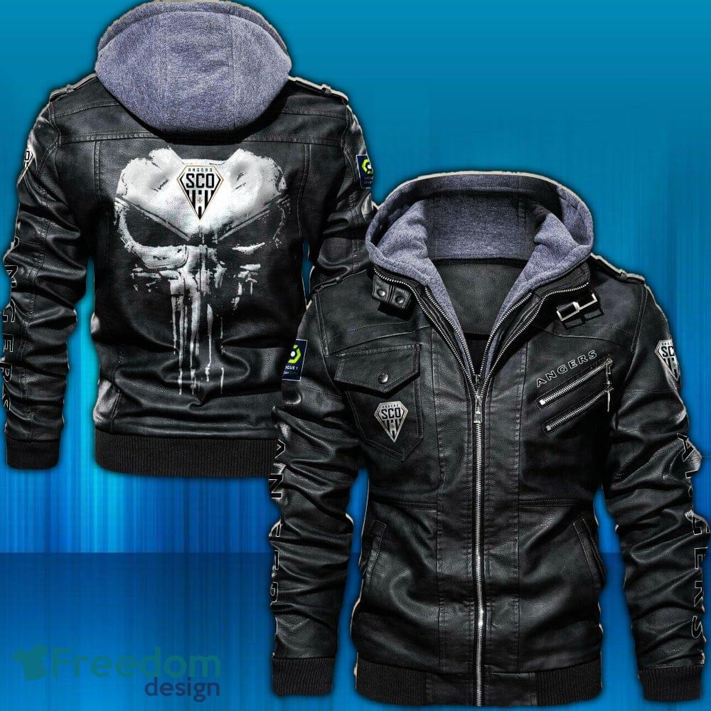 Angers SCO Ligue 2D Leather Jacket Hat Design Gift For Men And Women - Angers SCO Ligue _1 Angers SCO Ligue 2D Leather Jacket Hat Design Gift For Men And Women - Angers SCO Ligue _1