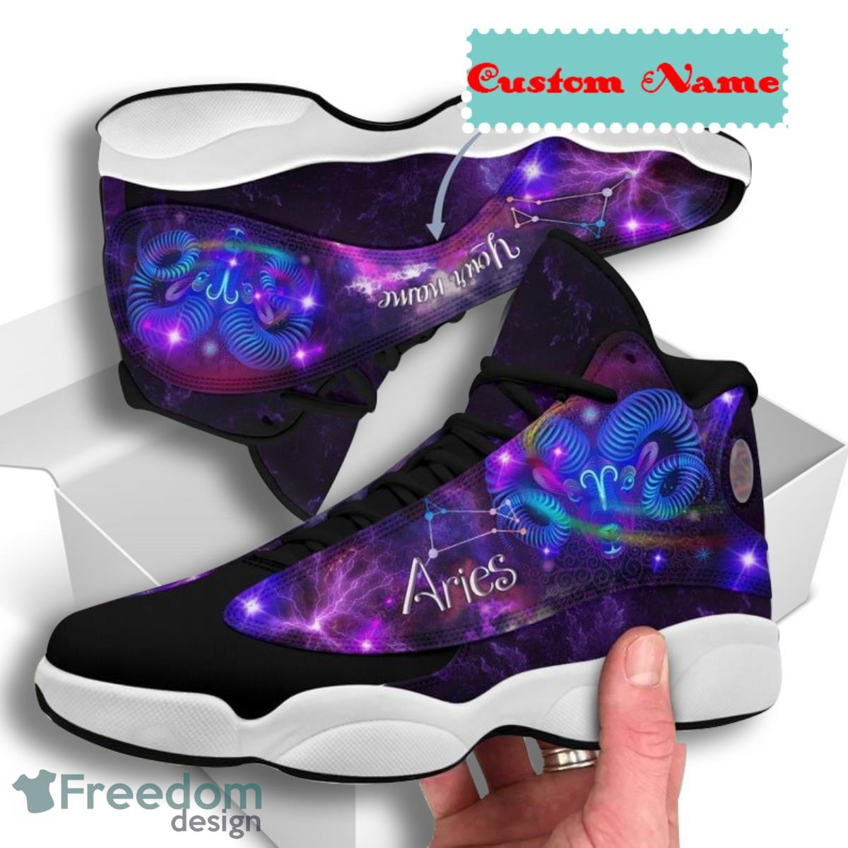 Aries Zodiac Air Jordan 13 Custom Name Sneakers For Men And Women Best Choice For Gift Product Photo 1