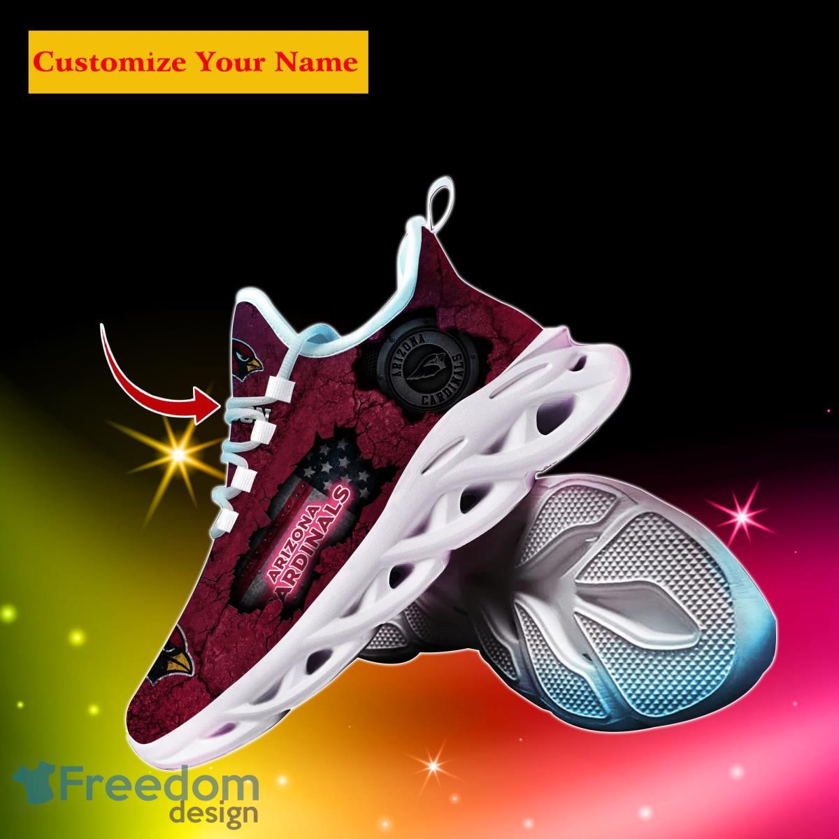 Arizona Cardinals NFL Custom Name Max Soul Shoes Great Gift For Men Women Fans Product Photo 2