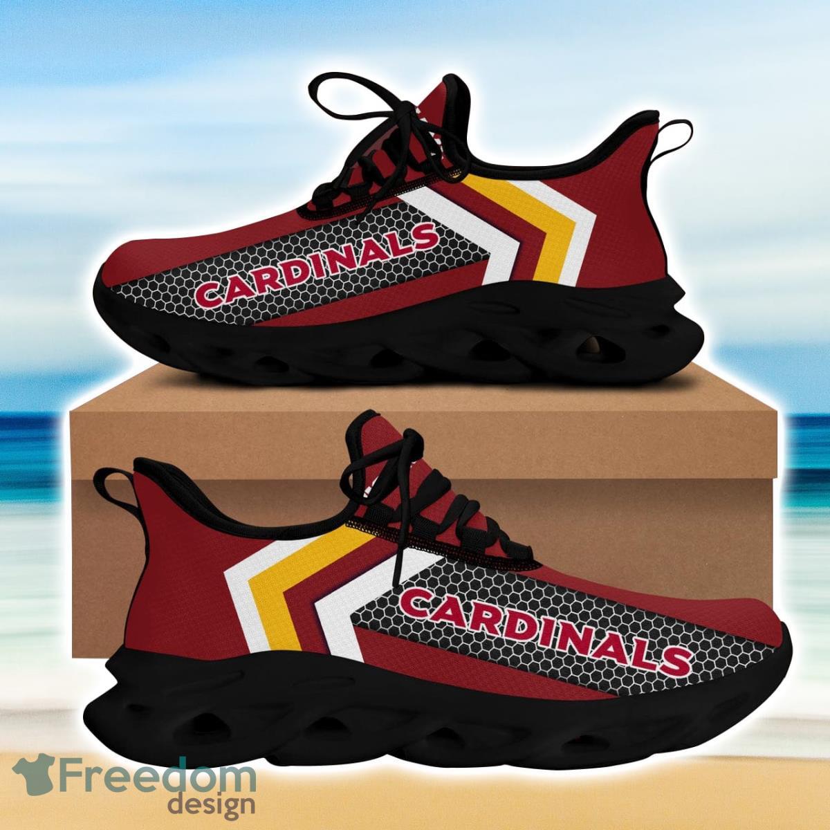 Arizona Cardinals Custom Name Sneakers Max Soul Shoes Sport Shoes For Men  And Women - Freedomdesign