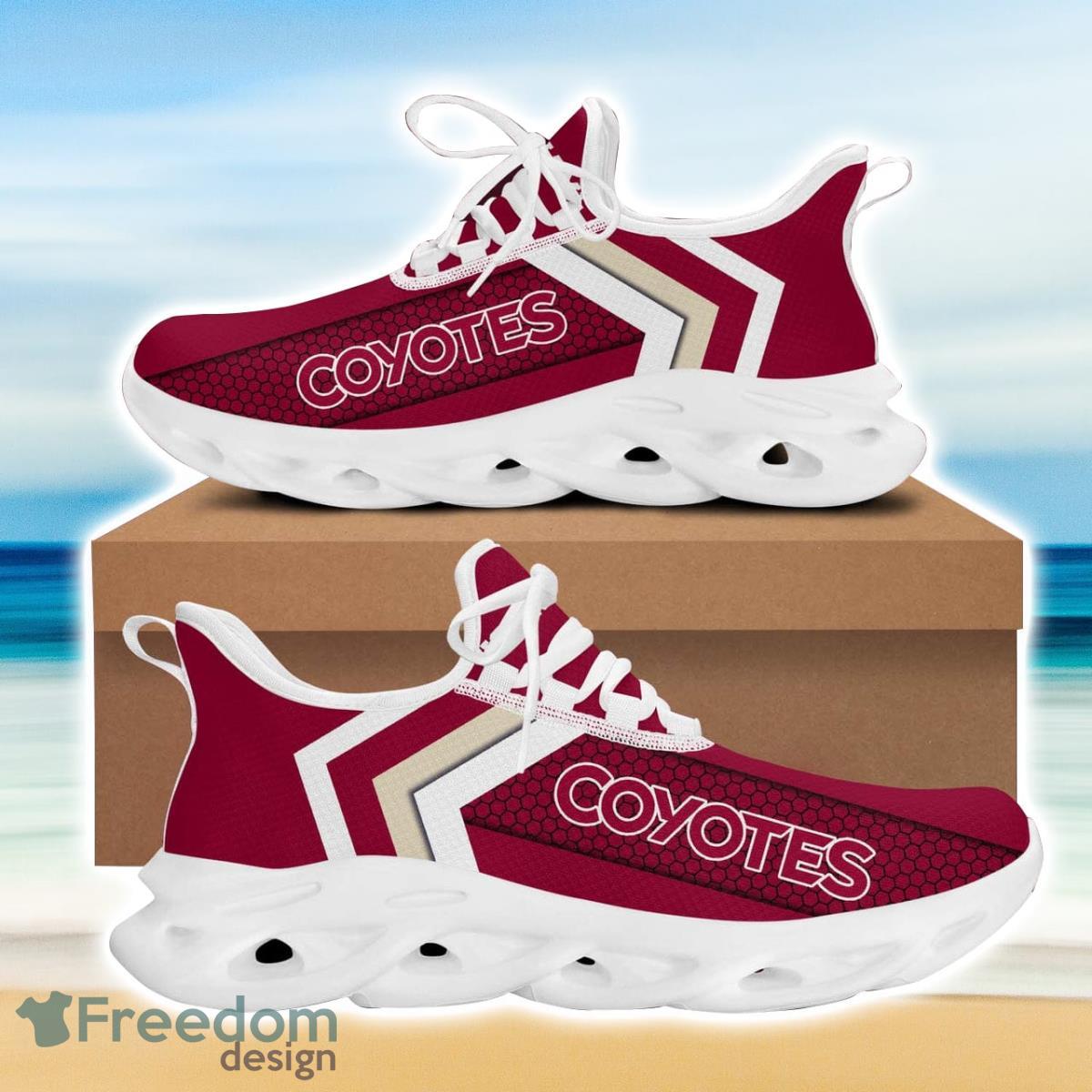 Arizona Hockey Coyotes Max Soul Sneakers Running Sport Shoes For Men Women Custom Name Product Photo 2