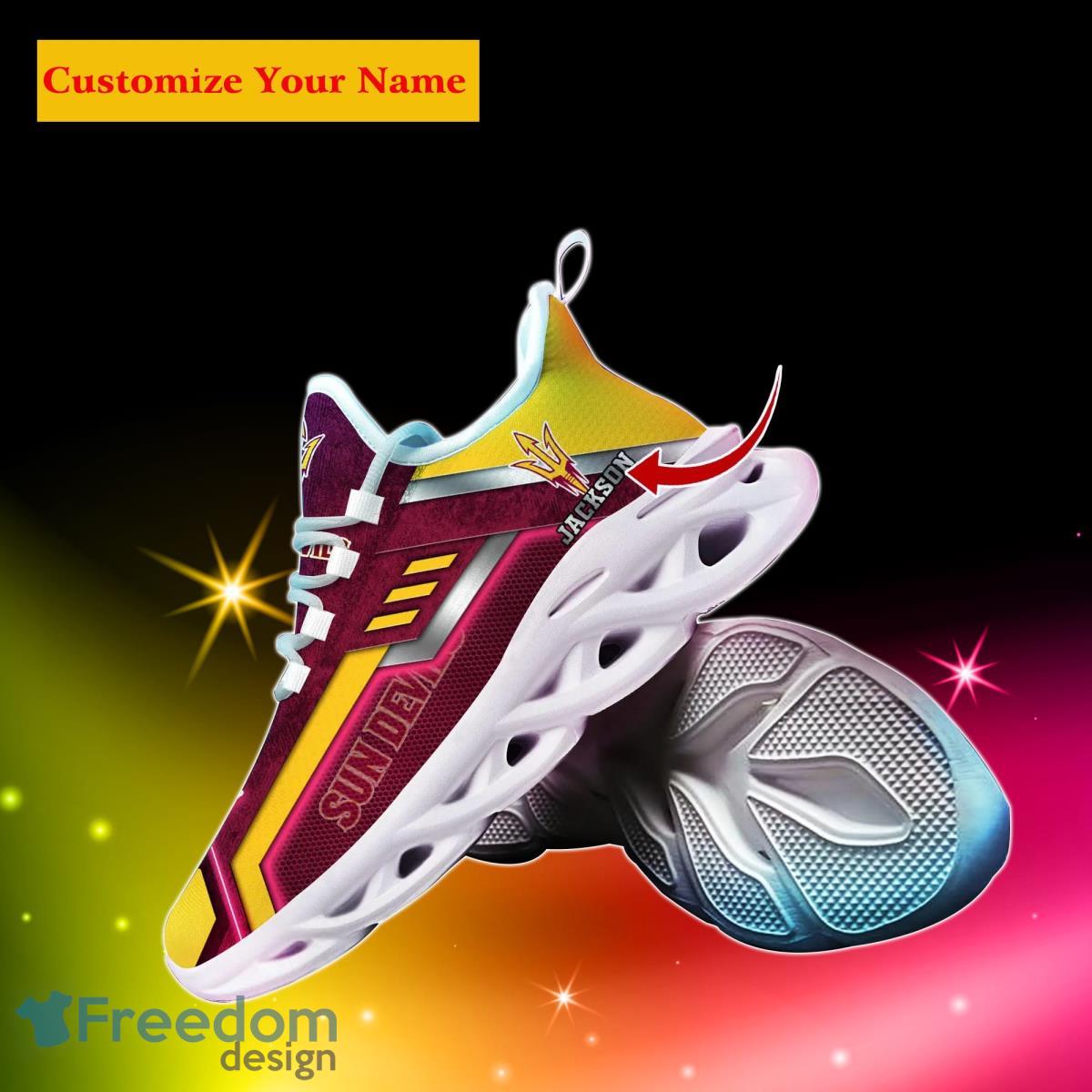 Arizona State Sun Devils NCAA2 Custom Name Max Soul Shoes Impressive Gift For Men Women Fans Product Photo 2