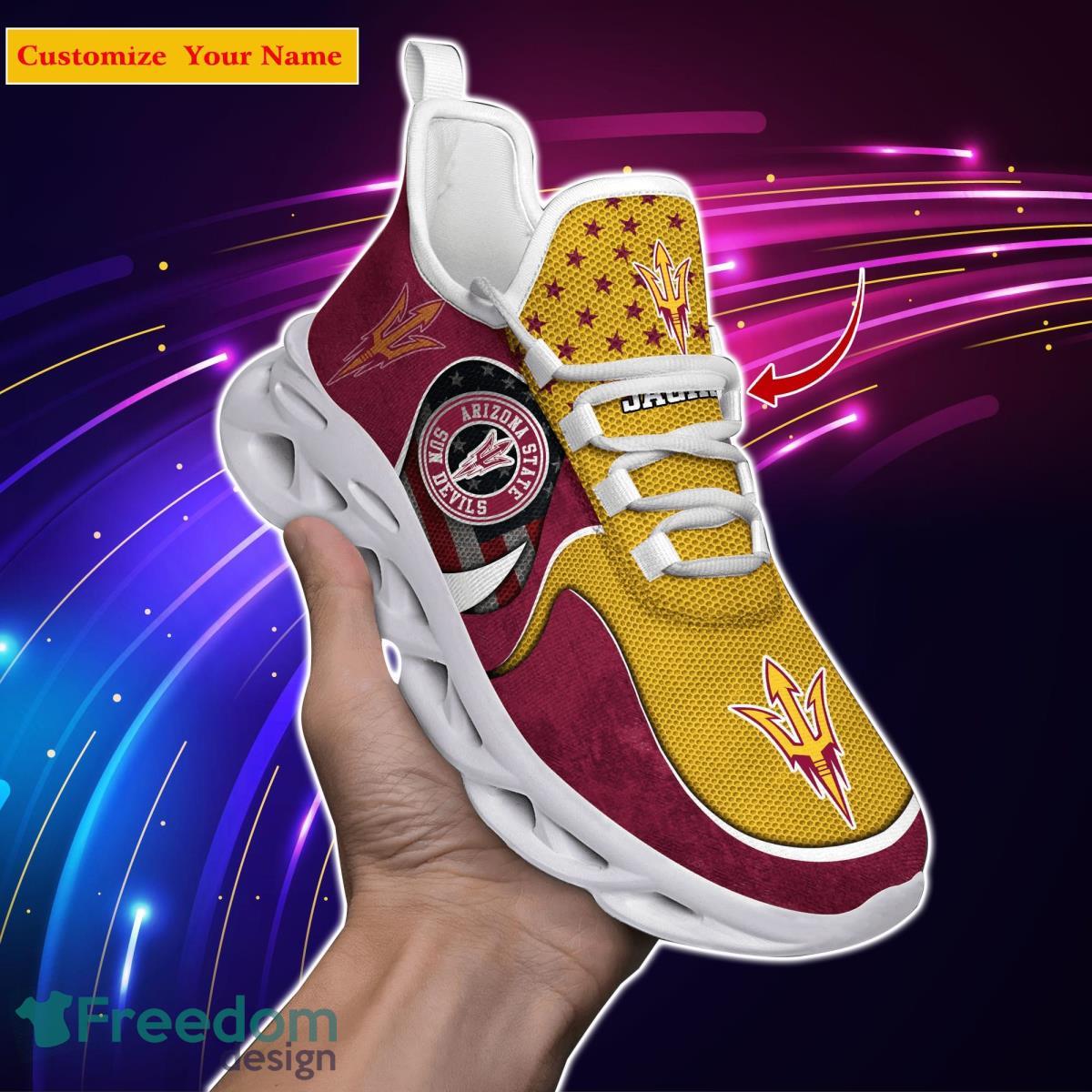 Arizona State Sun Devils NCAA2 Custom Name Max Soul Shoes Special Gift For Men Women Fans Product Photo 1