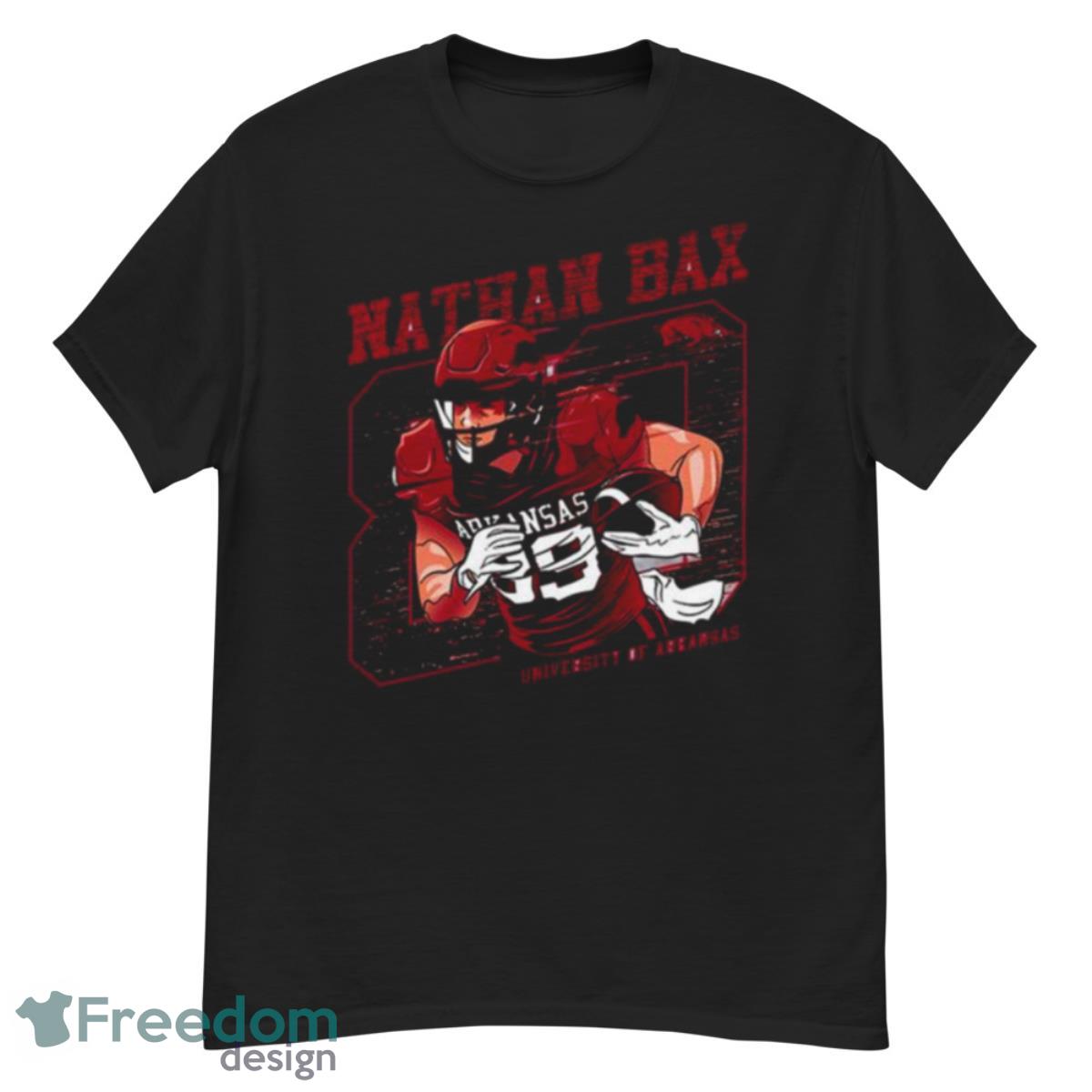 Arkansas Razorbacks Nathan Bax 2023 NCAA Football shirt Product Photo 1