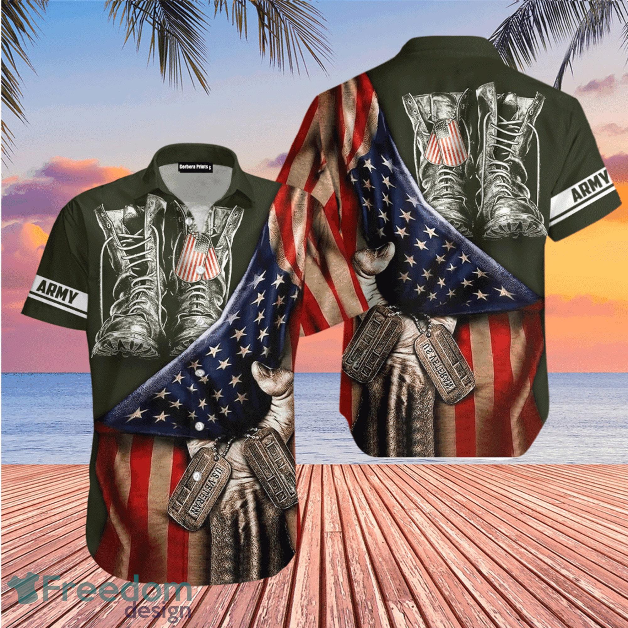 Chicago Cubs MLB Us Flag Hawaiian Shirt Custom Summer Aloha Shirt